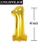 21 Number Balloons Gold Big Giant Jumbo Number 21 Foil Mylar Balloons